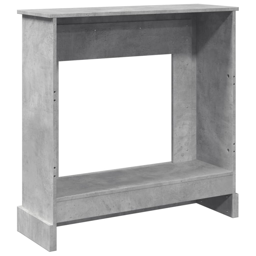 Haardombouw 90x30x90 cm bewerkt hout betongrijs
