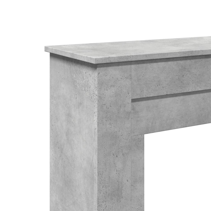 Haardombouw 90x30x90 cm bewerkt hout betongrijs