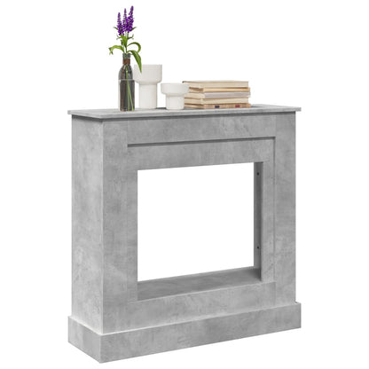 Haardombouw 90x30x90 cm bewerkt hout betongrijs