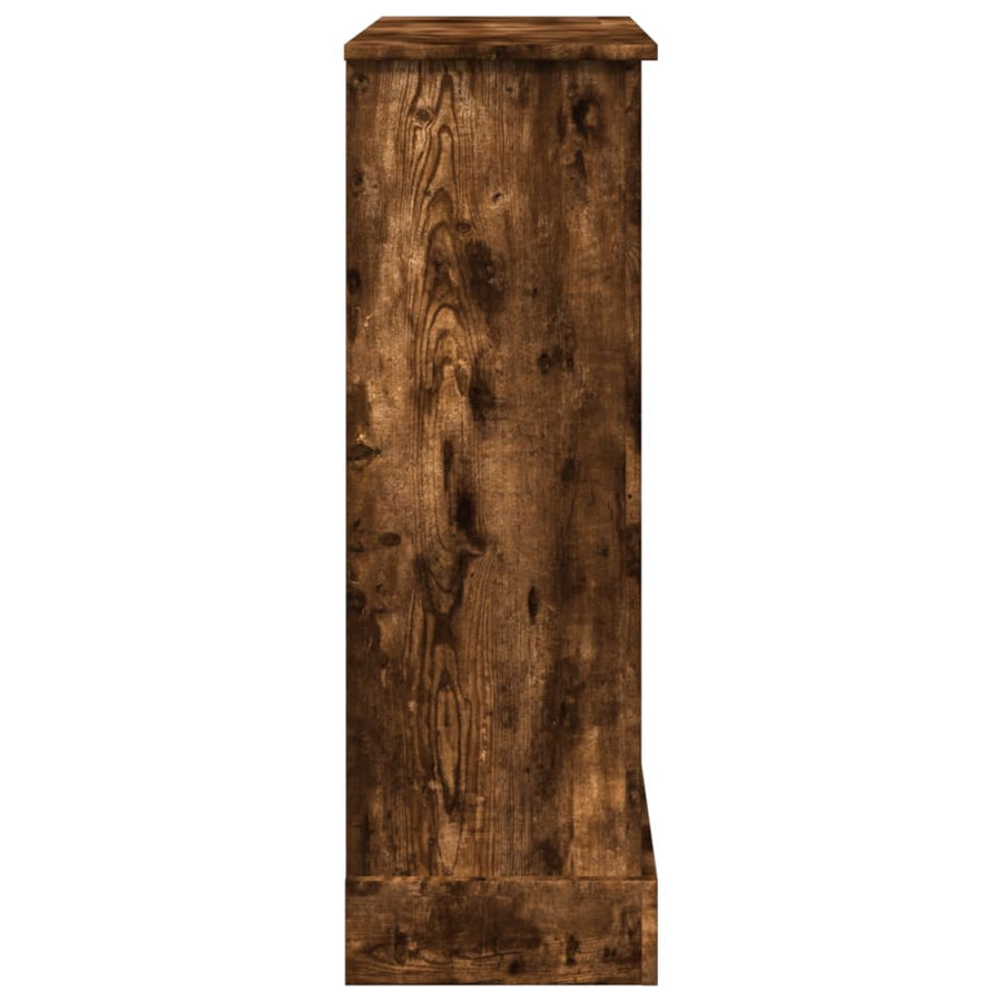 Haardombouw 90x30x90 cm bewerkt hout gerookt eikenkleurig