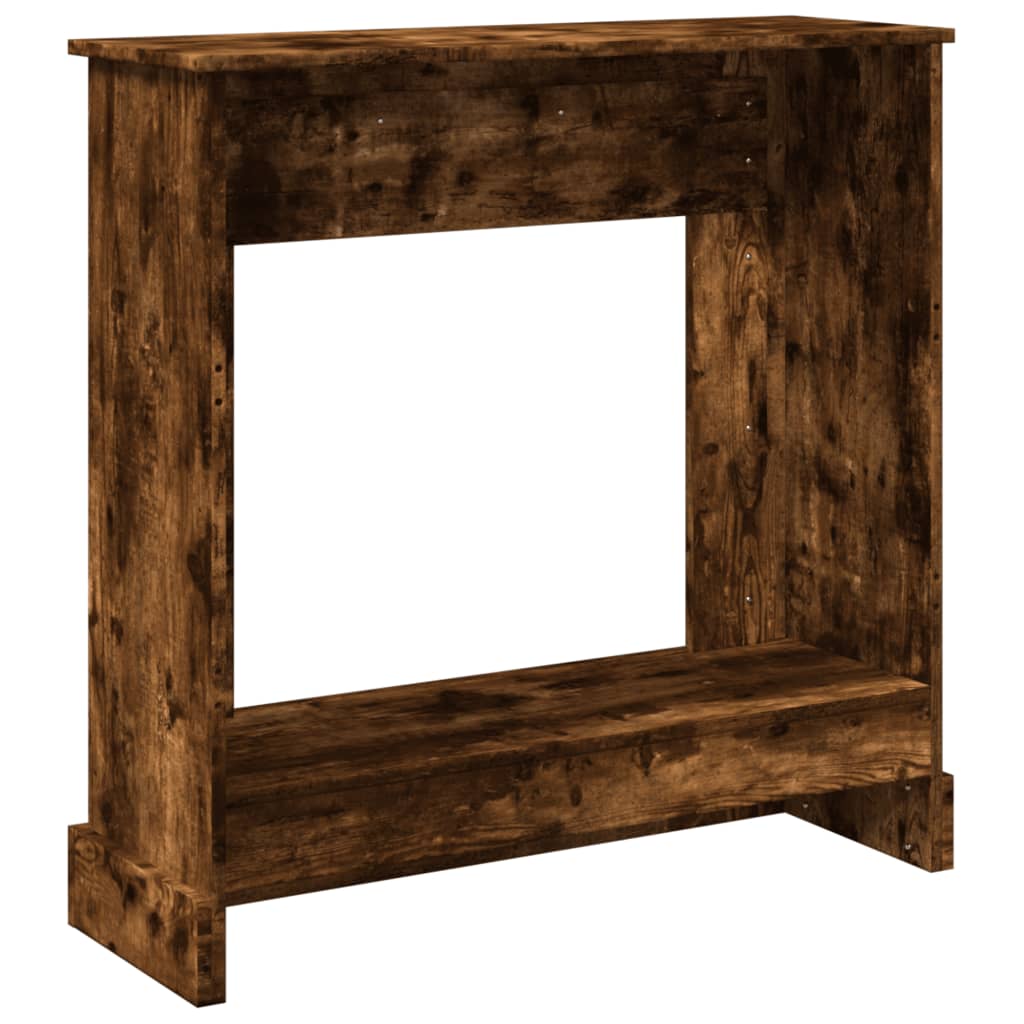 Haardombouw 90x30x90 cm bewerkt hout gerookt eikenkleurig