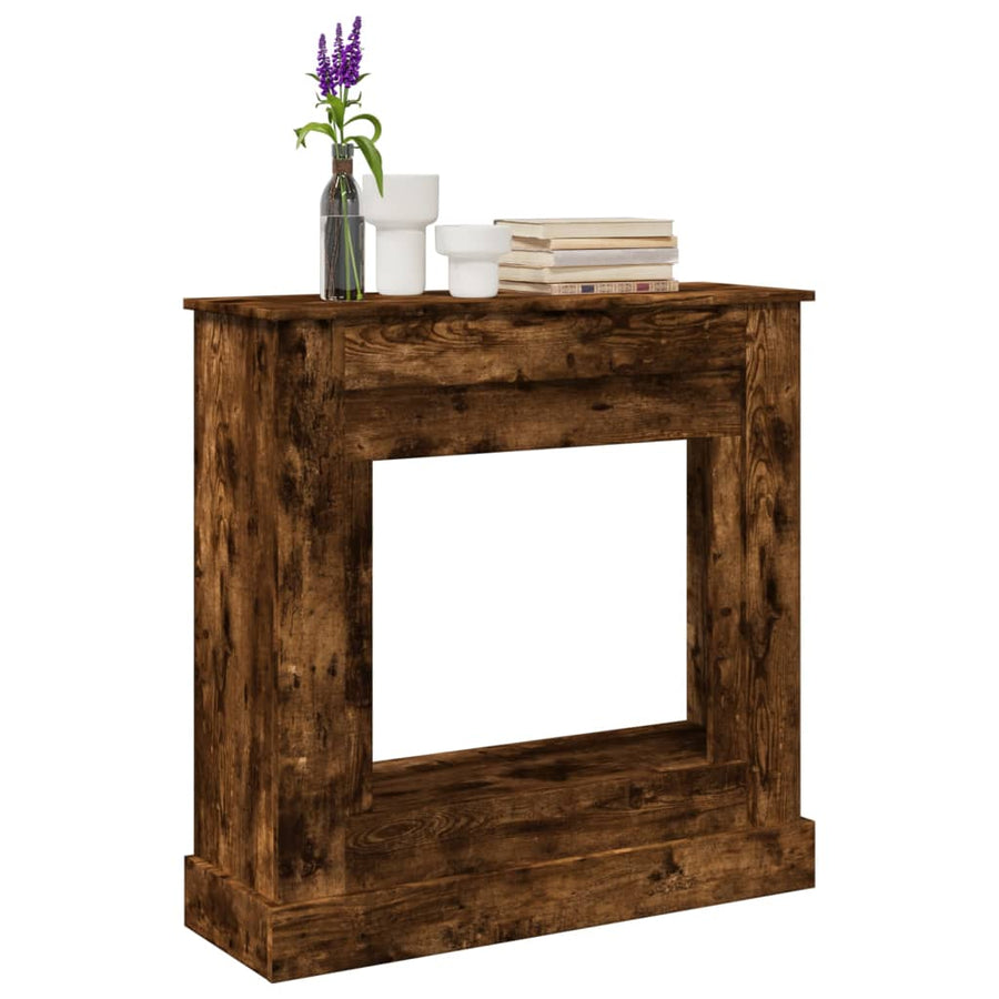 Haardombouw 90x30x90 cm bewerkt hout gerookt eikenkleurig