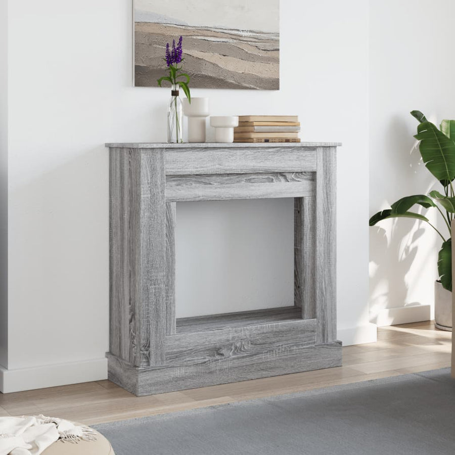 Haardombouw 90x30x90 cm bewerkt hout grijs sonoma eikenkleur
