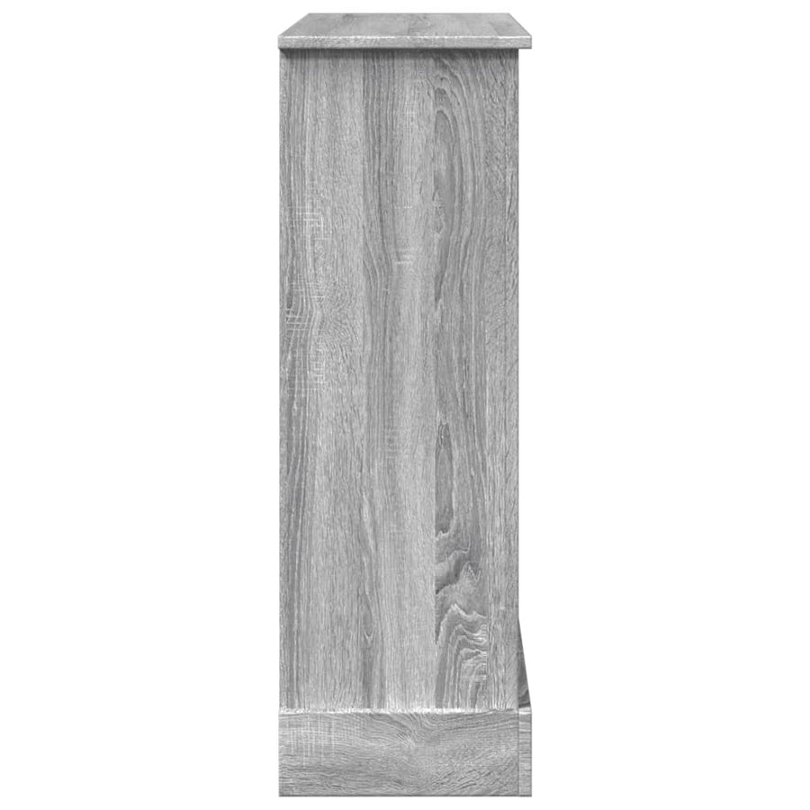Haardombouw 90x30x90 cm bewerkt hout grijs sonoma eikenkleur