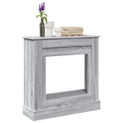 Haardombouw 90x30x90 cm bewerkt hout grijs