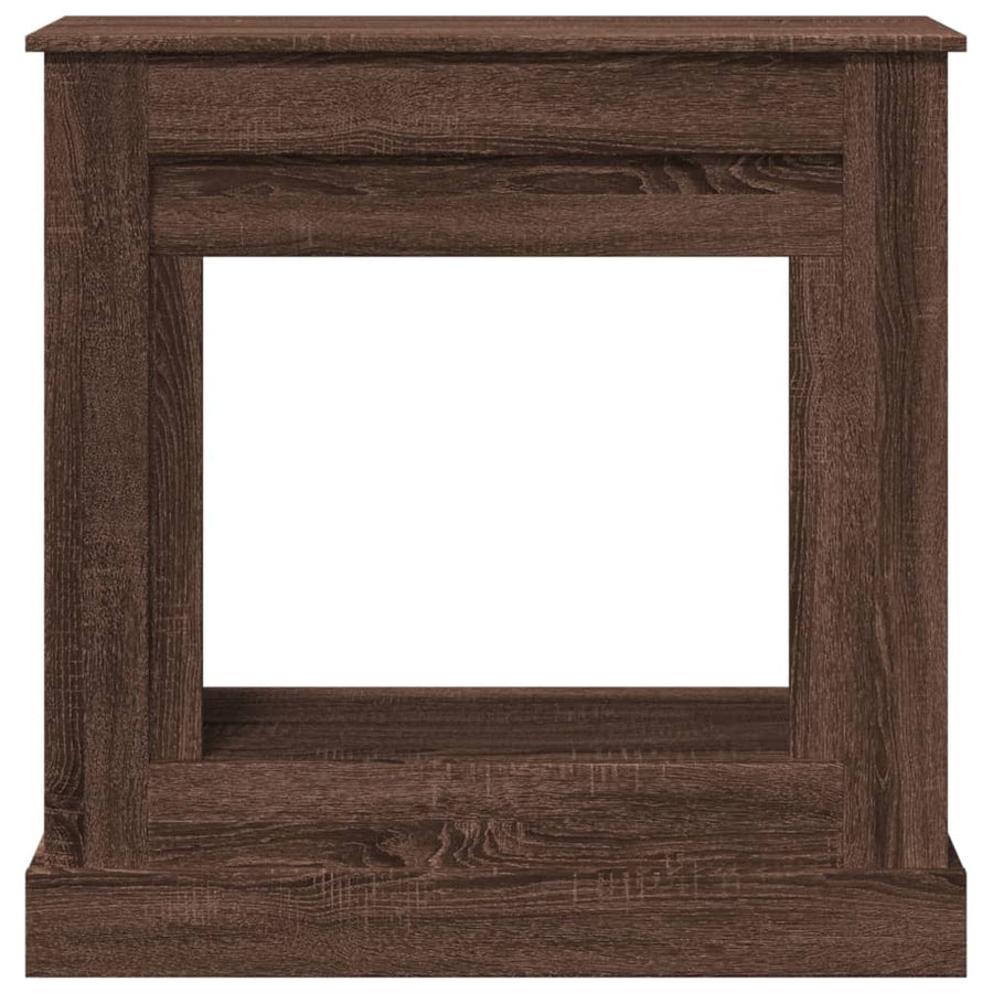 Haardombouw 90x30x90 cm bewerkt hout bruin eikenkleurig