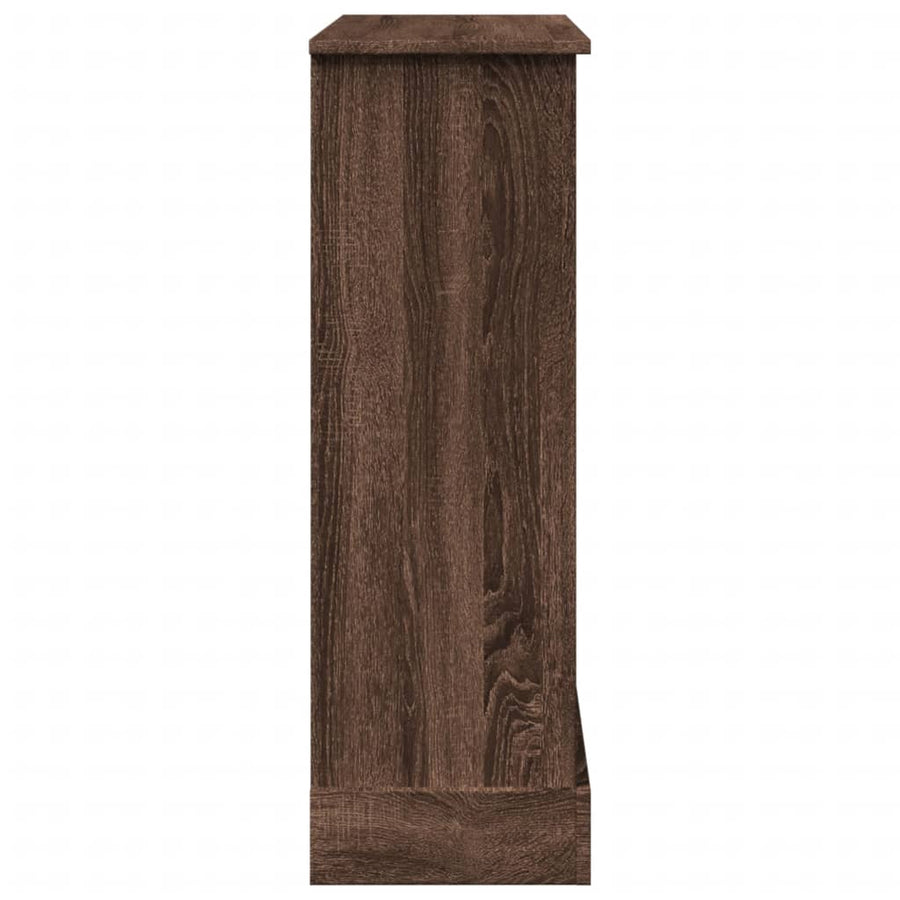 Haardombouw 90x30x90 cm bewerkt hout bruin eikenkleurig