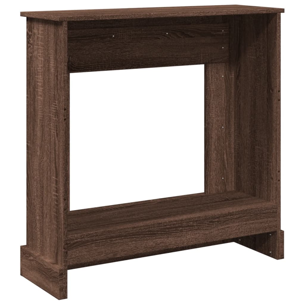 Haardombouw 90x30x90 cm bewerkt hout bruin eikenkleurig