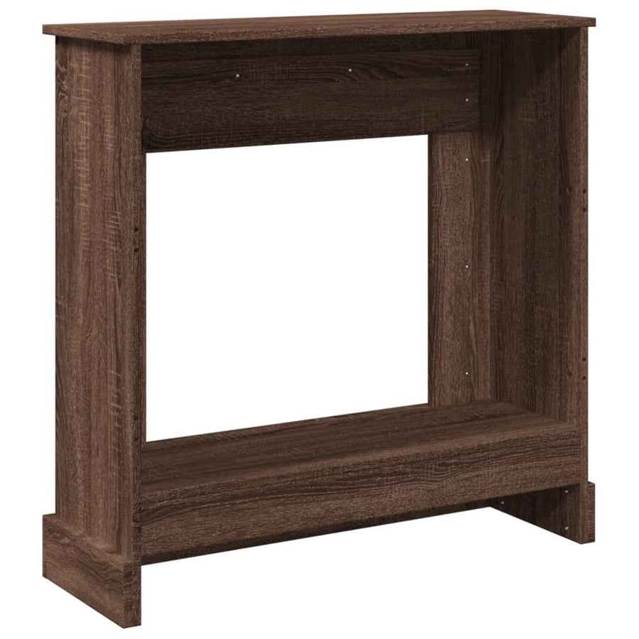 Haardombouw 90x30x90 cm bewerkt hout bruin eikenkleurig