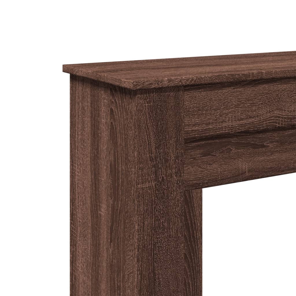 Haardombouw 90x30x90 cm bewerkt hout bruin eikenkleurig