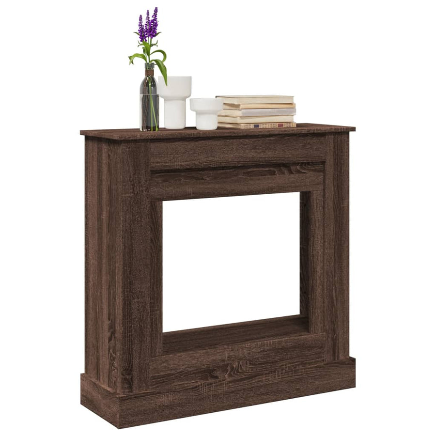 Haardombouw 90x30x90 cm bewerkt hout bruin eikenkleurig