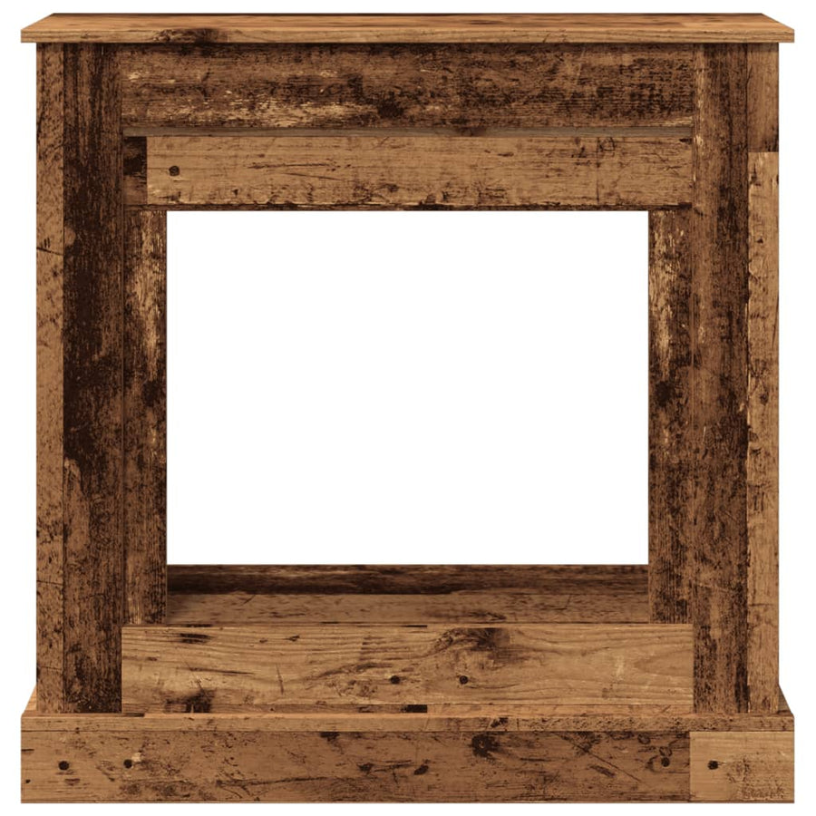 Haardombouw 90x30x90 cm bewerkt hout oud houtkleurig