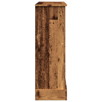 Haardombouw 90x30x90 cm bewerkt hout oud houtkleurig