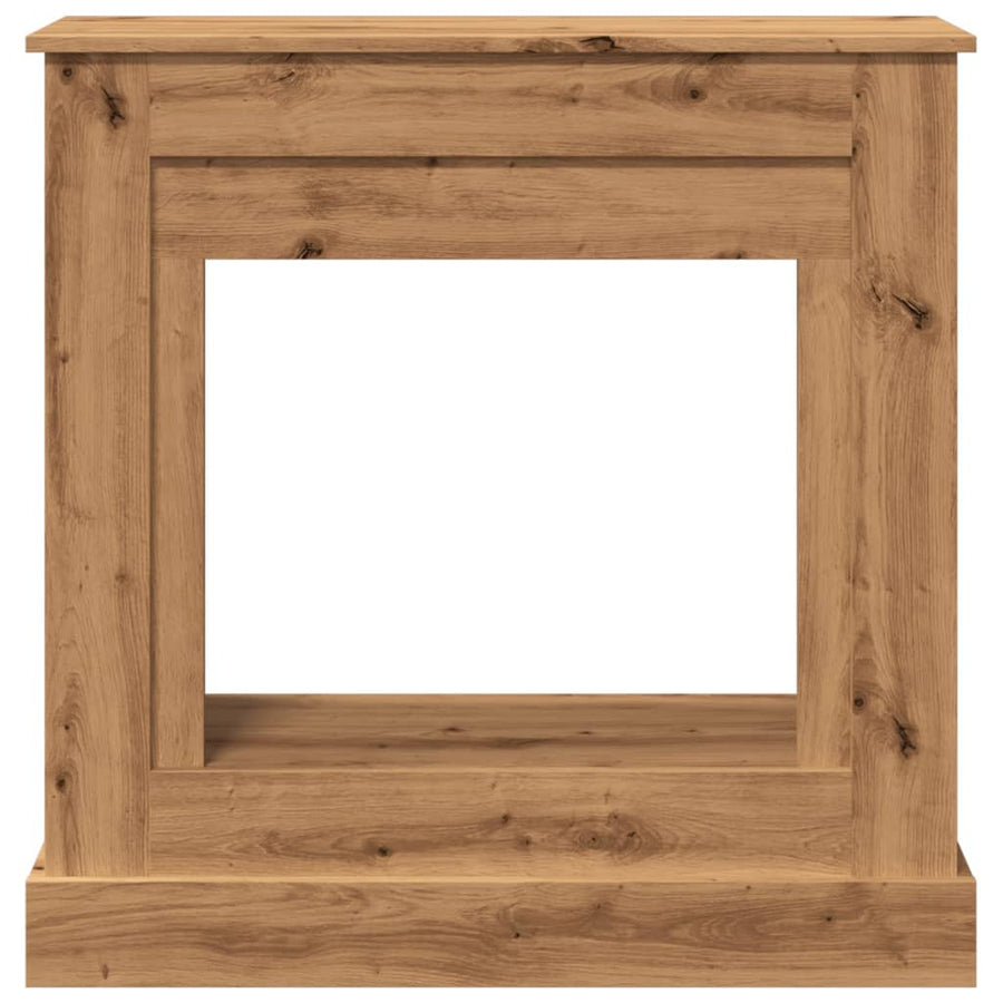 Haardombouw 90x30x90 cm bewerkt hout artisanaal eikenkleurig