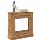 Haardombouw 90x30x90 cm bewerkt hout eikenkleurig