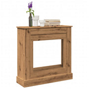 Haardombouw 90x30x90 cm bewerkt hout eikenkleurig