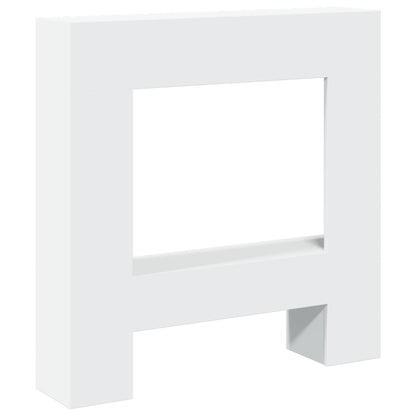 Haardombouw 81x18x82 cm bewerkt hout wit