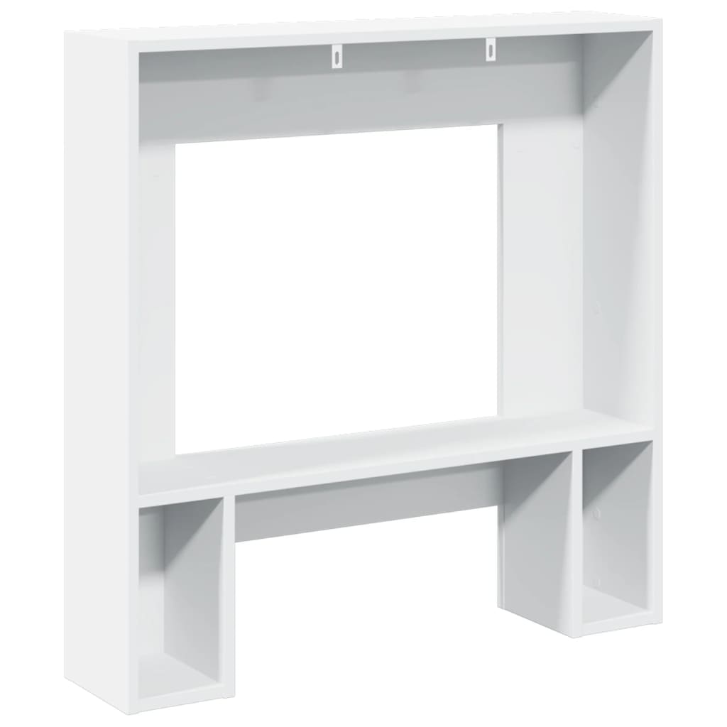 Haardombouw 81x18x82 cm bewerkt hout wit
