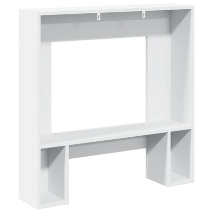 Haardombouw 81x18x82 cm bewerkt hout wit