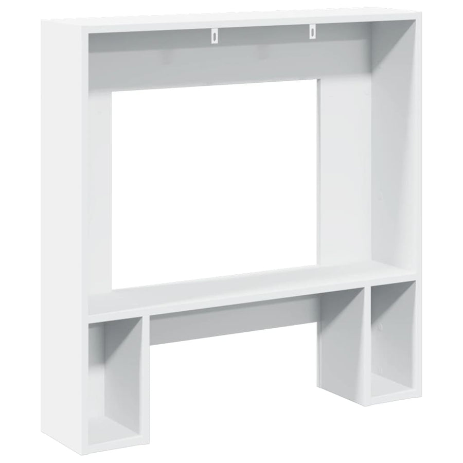 Haardombouw 81x18x82 cm bewerkt hout wit