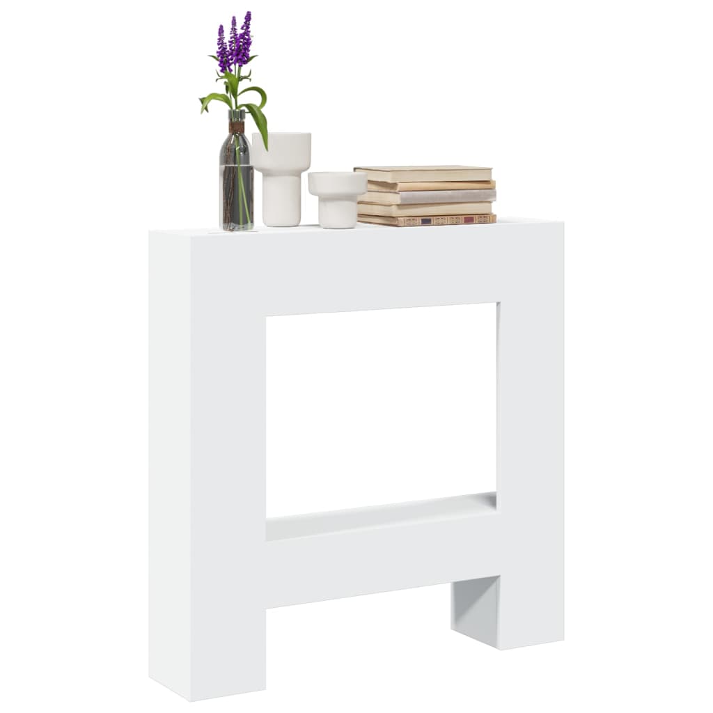 Haardombouw 81x18x82 cm bewerkt hout wit