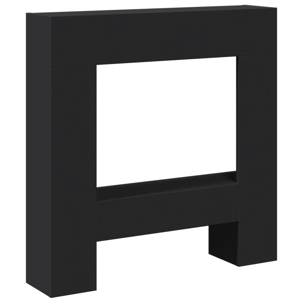 Haardombouw 81x18x82 cm bewerkt hout zwart