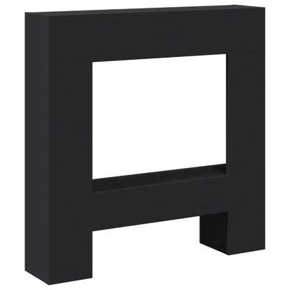 Haardombouw 81x18x82 cm bewerkt hout zwart