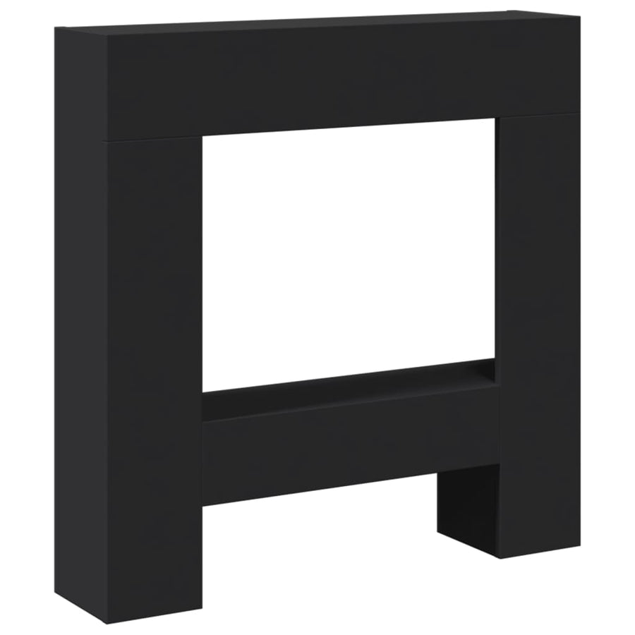 Haardombouw 81x18x82 cm bewerkt hout zwart