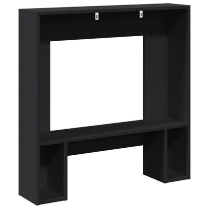 Haardombouw 81x18x82 cm bewerkt hout zwart
