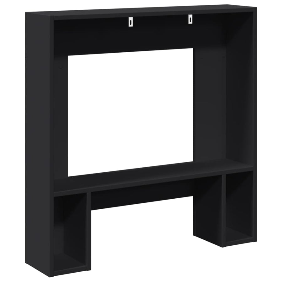 Haardombouw 81x18x82 cm bewerkt hout zwart