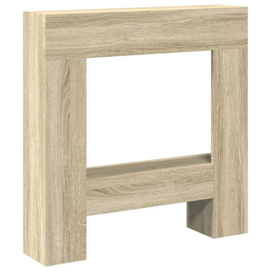 Haardombouw 81x18x82 cm bewerkt hout sonoma eikenkleurig