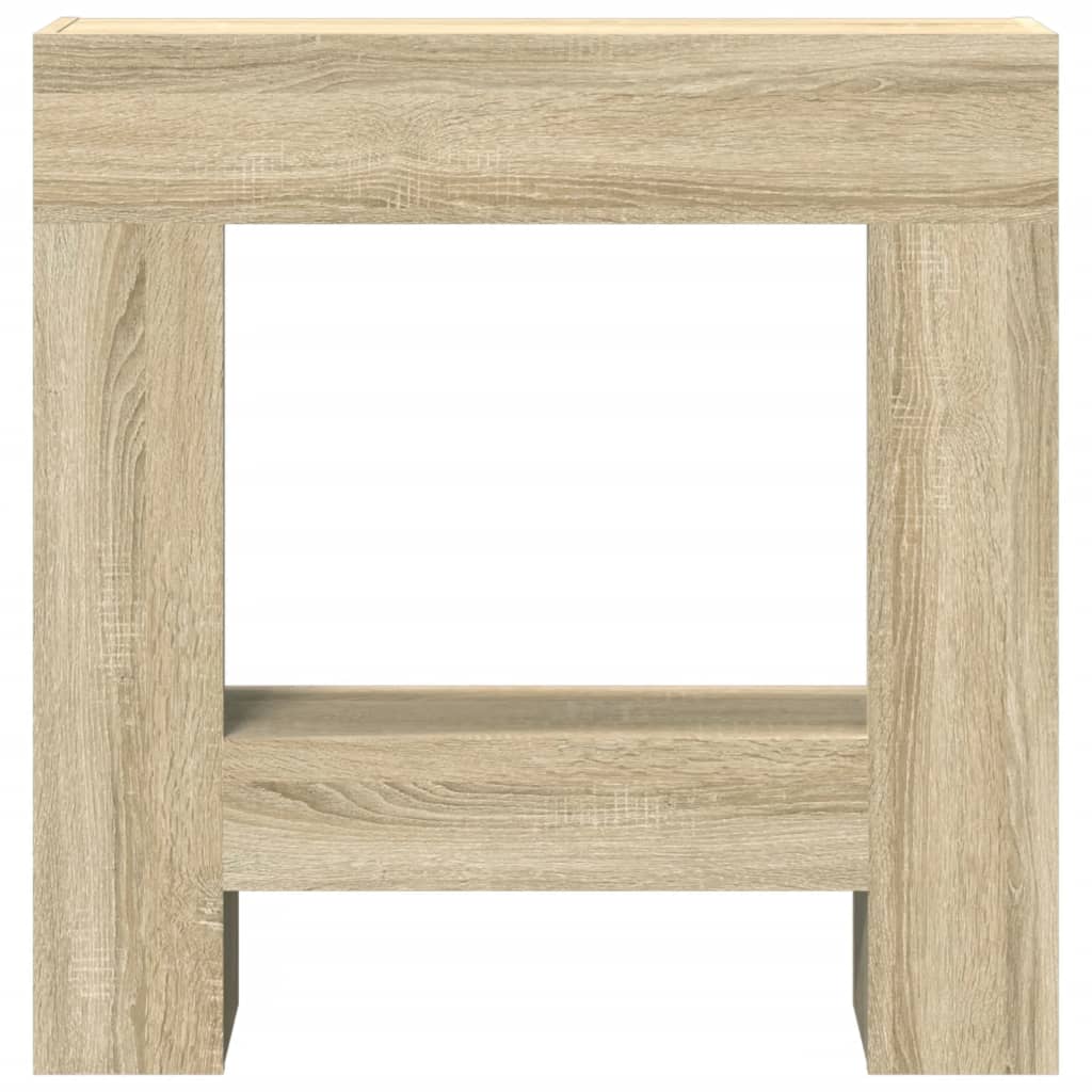 Haardombouw 81x18x82 cm bewerkt hout sonoma eikenkleurig