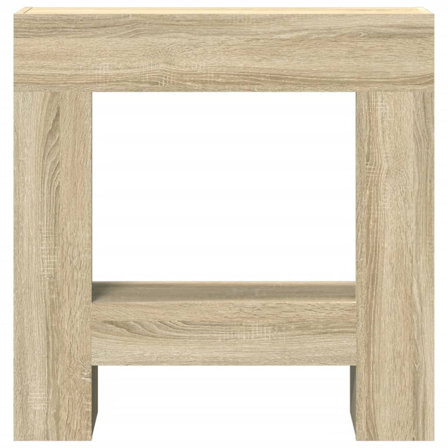 Haardombouw 81x18x82 cm bewerkt hout sonoma eikenkleurig