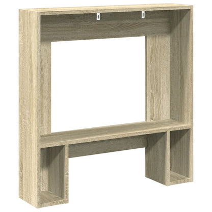Haardombouw 81x18x82 cm bewerkt hout sonoma eikenkleurig