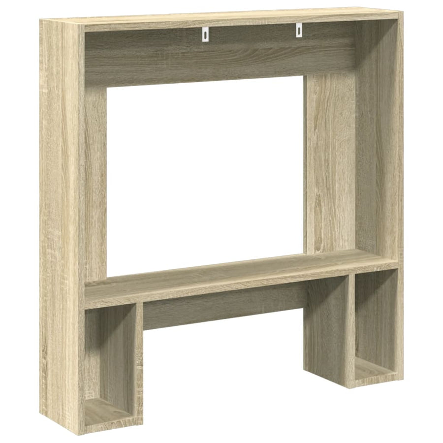 Haardombouw 81x18x82 cm bewerkt hout sonoma eikenkleurig