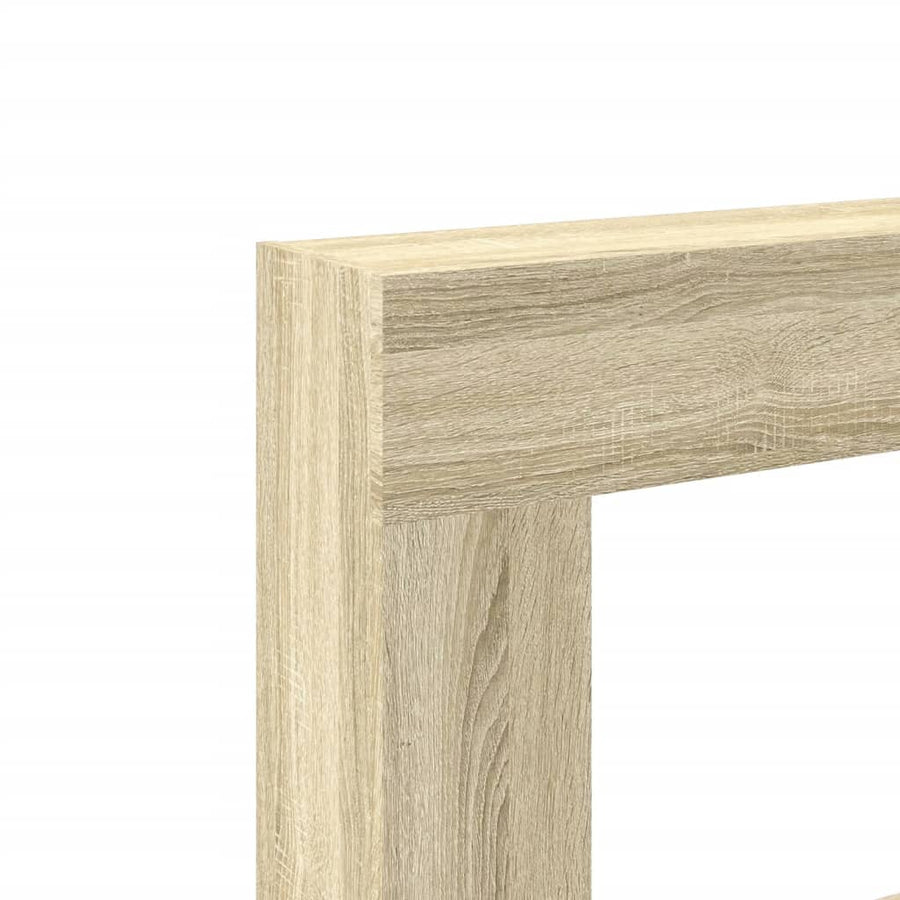 Haardombouw 81x18x82 cm bewerkt hout sonoma eikenkleurig