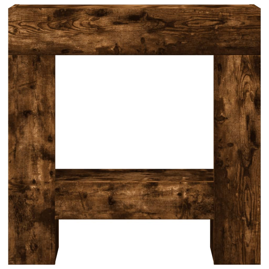 Haardombouw 81x18x82 cm bewerkt hout gerookt eikenkleurig