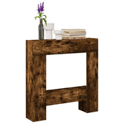Haardombouw 81x18x82 cm bewerkt hout gerookt eiken