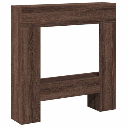 Haardombouw 81x18x82 cm bewerkt hout bruin eikenkleurig