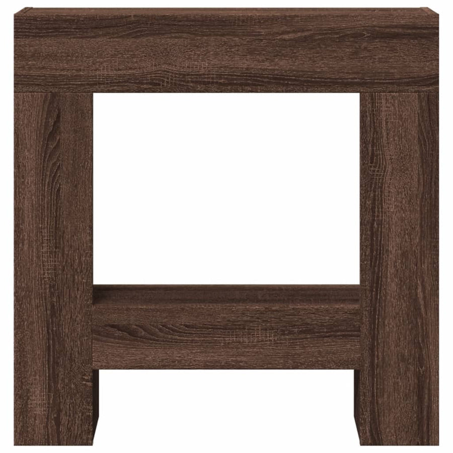 Haardombouw 81x18x82 cm bewerkt hout bruin eikenkleurig