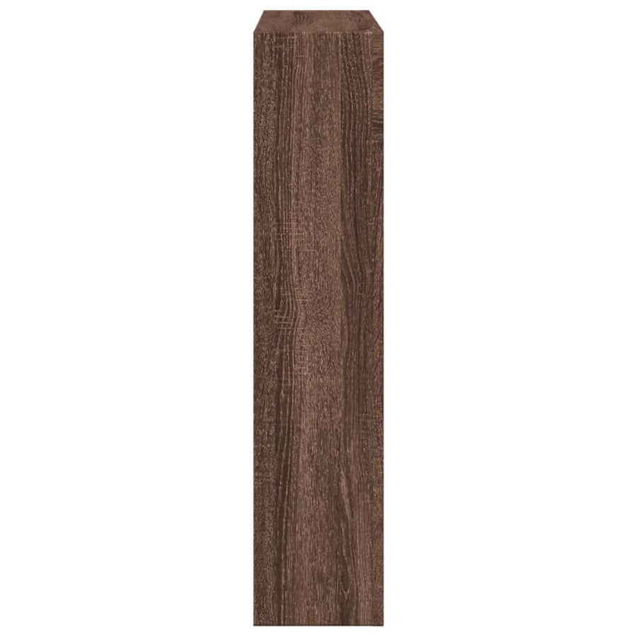 Haardombouw 81x18x82 cm bewerkt hout bruin eikenkleurig