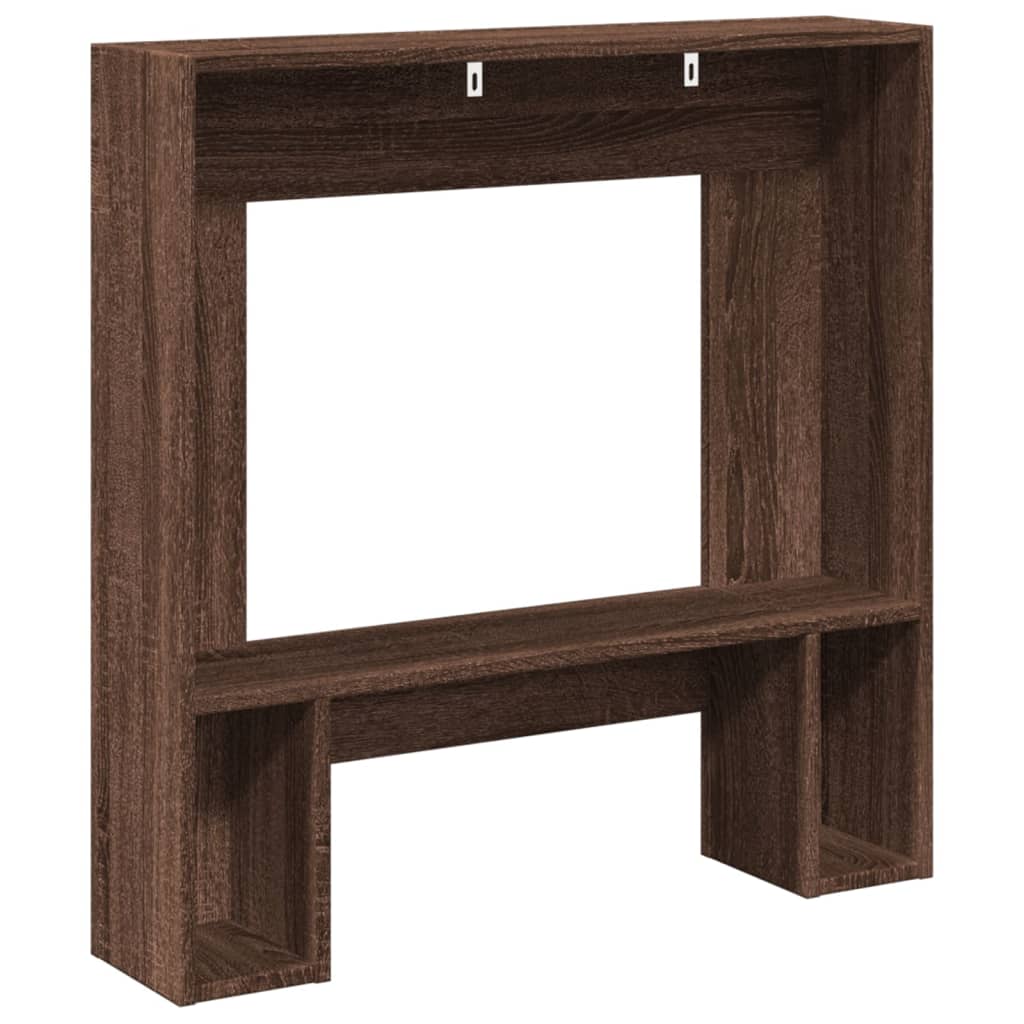 Haardombouw 81x18x82 cm bewerkt hout bruin eikenkleurig
