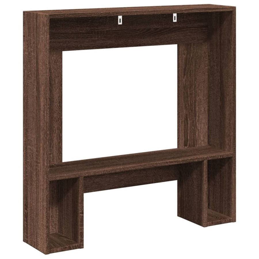 Haardombouw 81x18x82 cm bewerkt hout bruin eikenkleurig