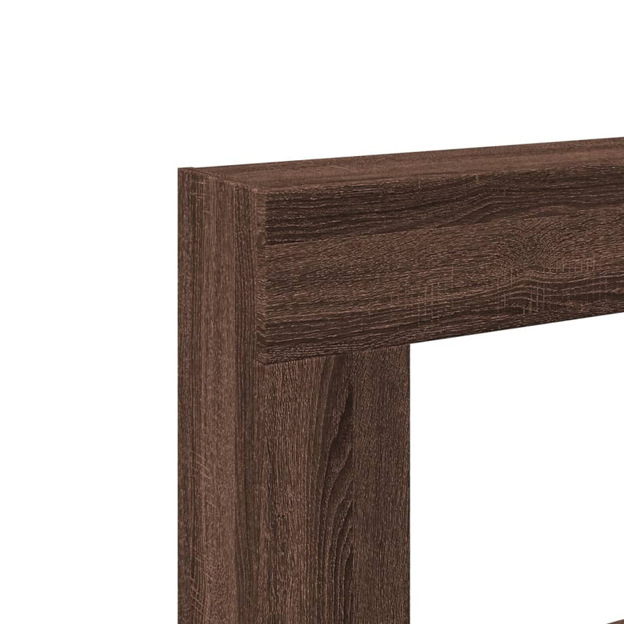 Haardombouw 81x18x82 cm bewerkt hout bruin eikenkleurig