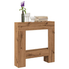 Haardombouw 81x18x82 cm bewerkt hout eikenkleurig