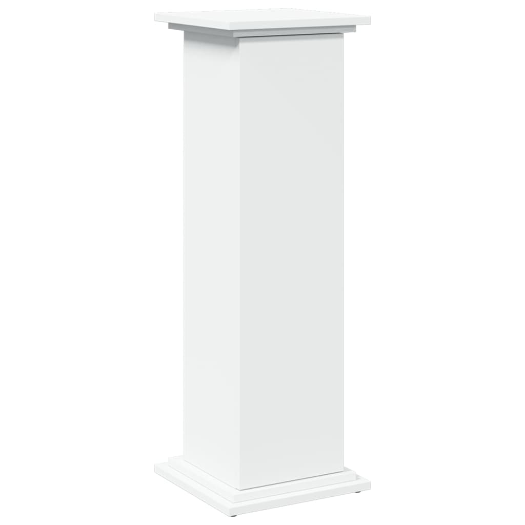 Sokkel met opbergruimte 31x30x90 cm bewerkt hout wit