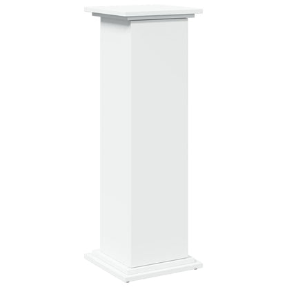 Sokkel met opbergruimte 31x30x90 cm bewerkt hout wit