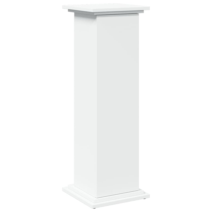Sokkel met opbergruimte 31x30x90 cm bewerkt hout wit