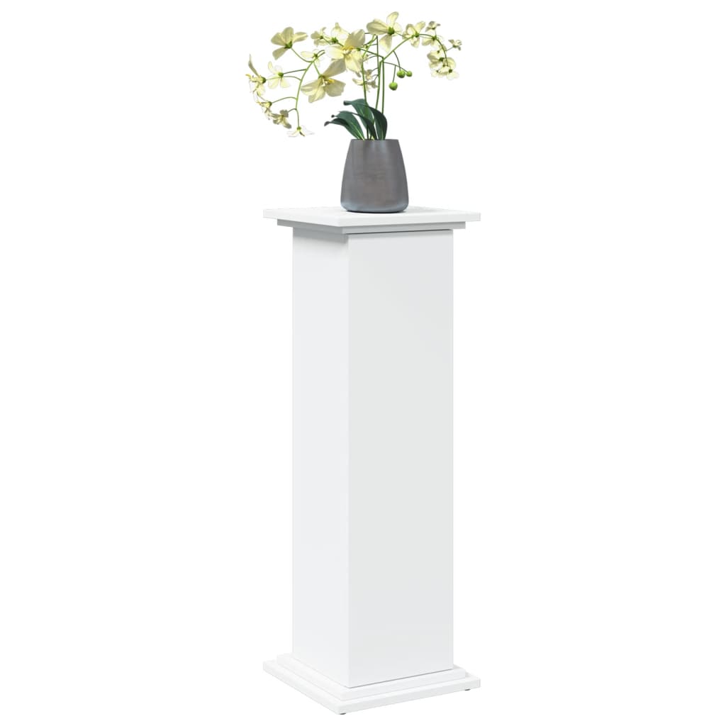 Sokkel met opbergruimte 31x30x90 cm bewerkt hout wit