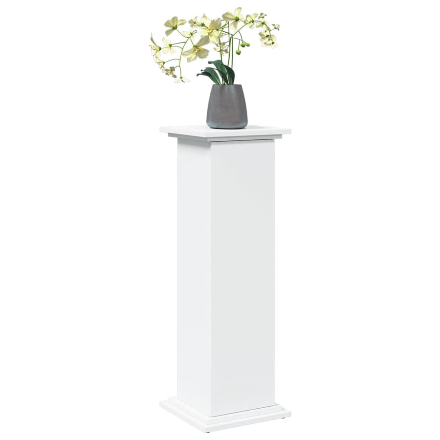 Sokkel met opbergruimte 31x30x90 cm bewerkt hout wit